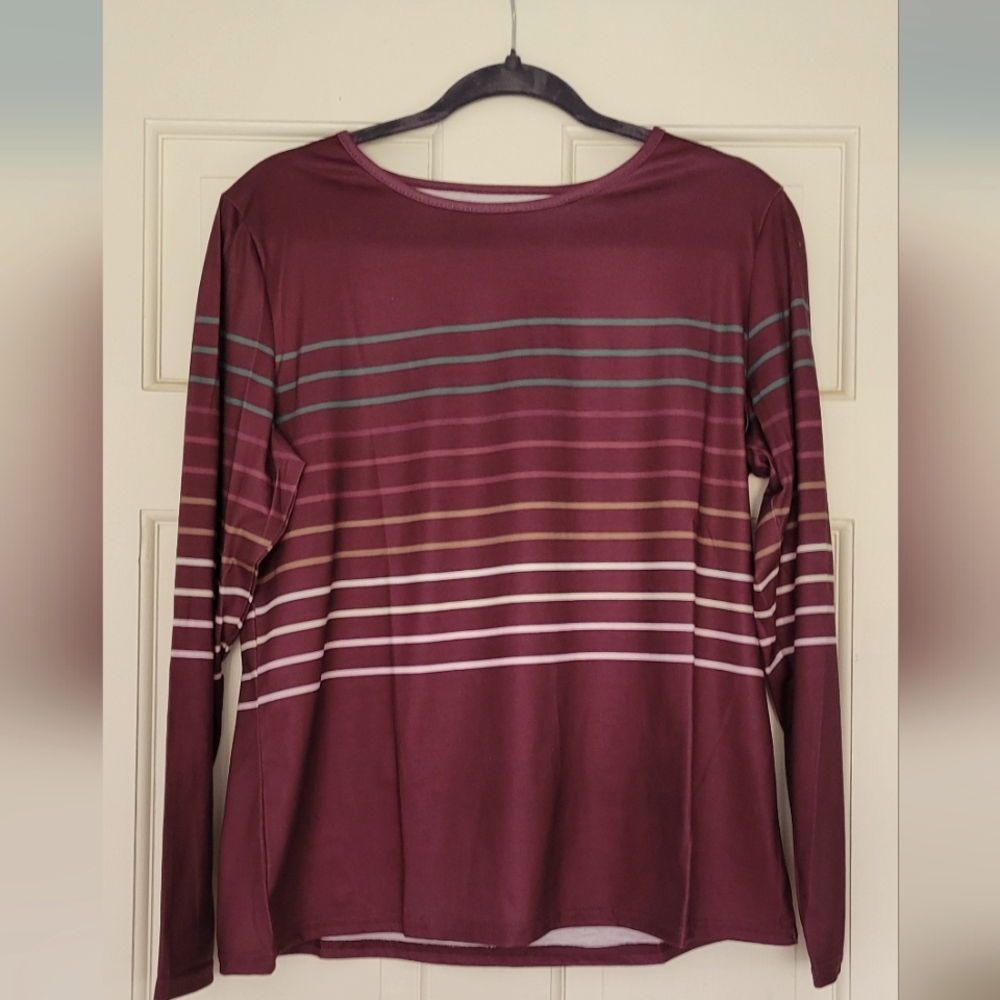 Striped long sleeve shirt